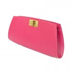 Posh Pink Clutch กระเป๋าคลัทซ์ หนังแท้ Genuine leather nappa สำหรับผู้หญิง สีชมพู